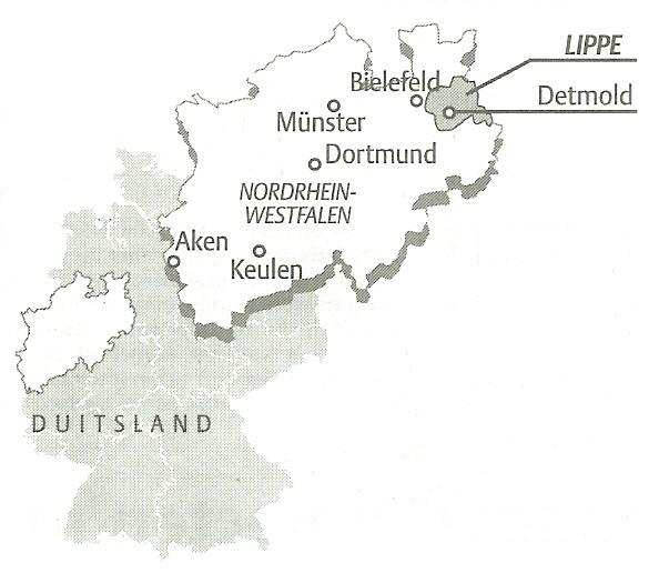 kaartje gebied Westphalen